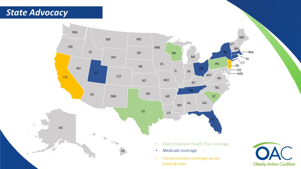 Map of insurance coverage by state
