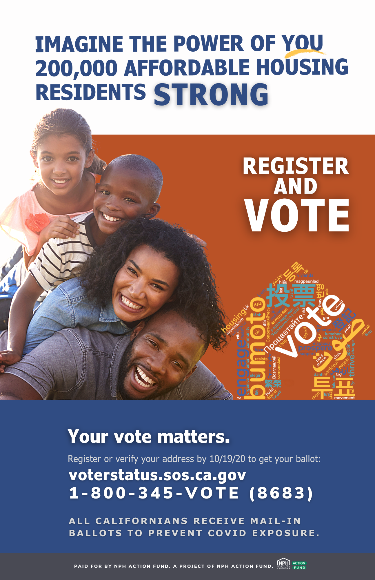 Photo of voting collateral flyer