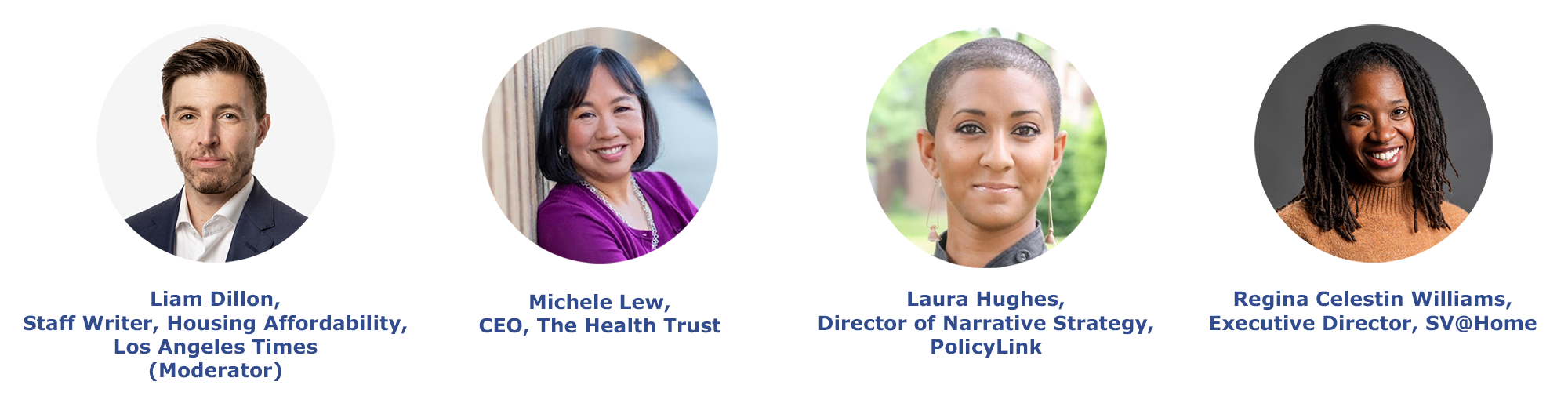 Panel of speakers for event