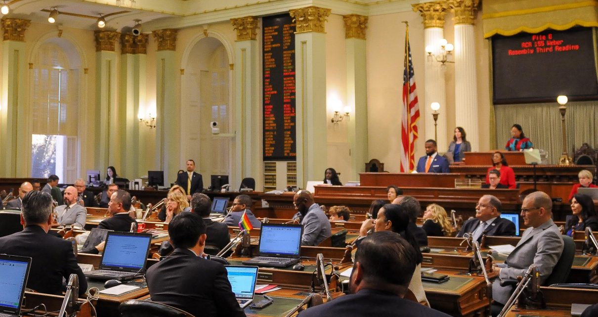 Overhead photo of California Assembly
