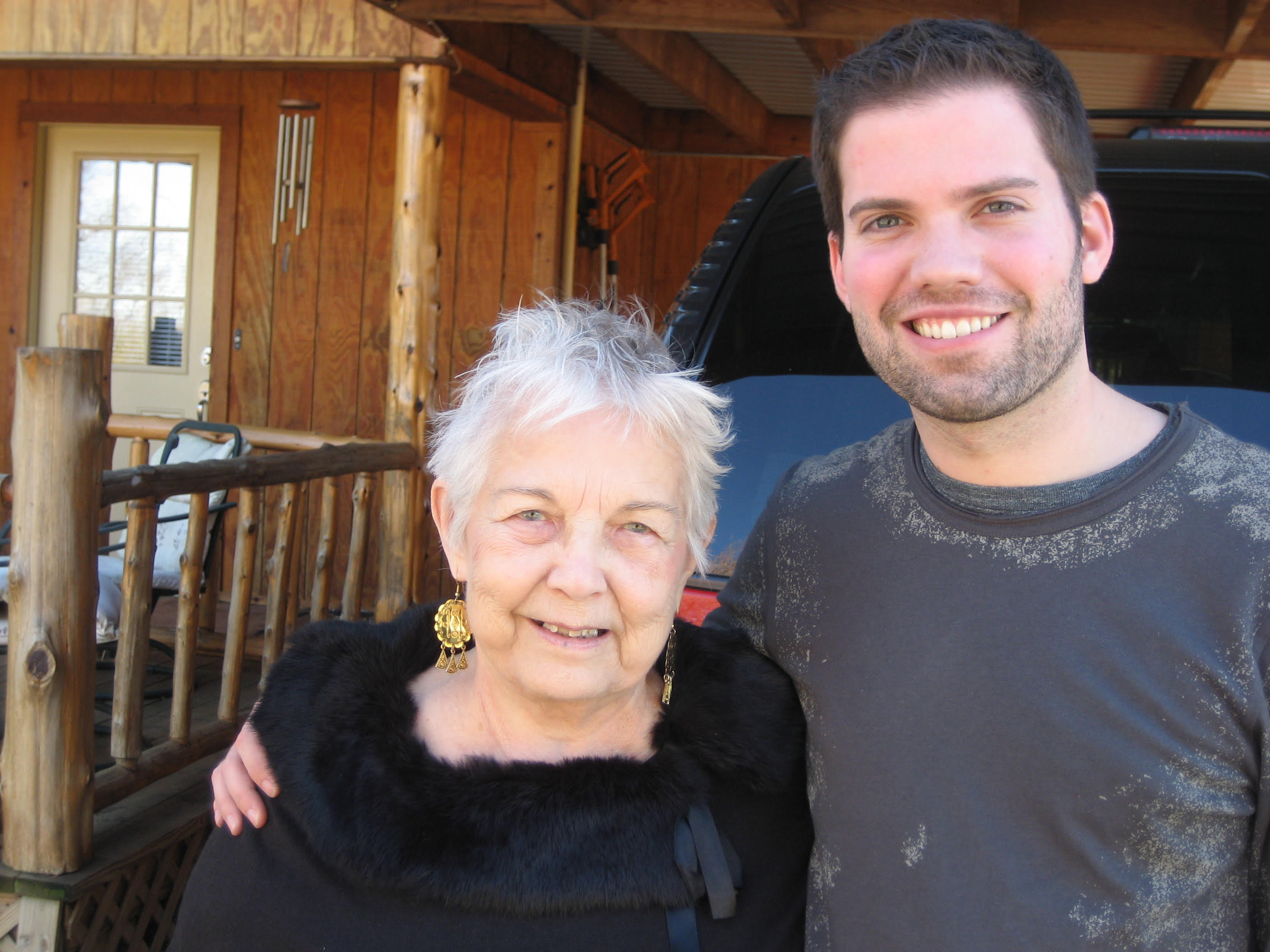 Heath with his grandmother.