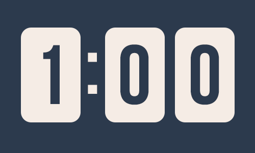 60 second countdown