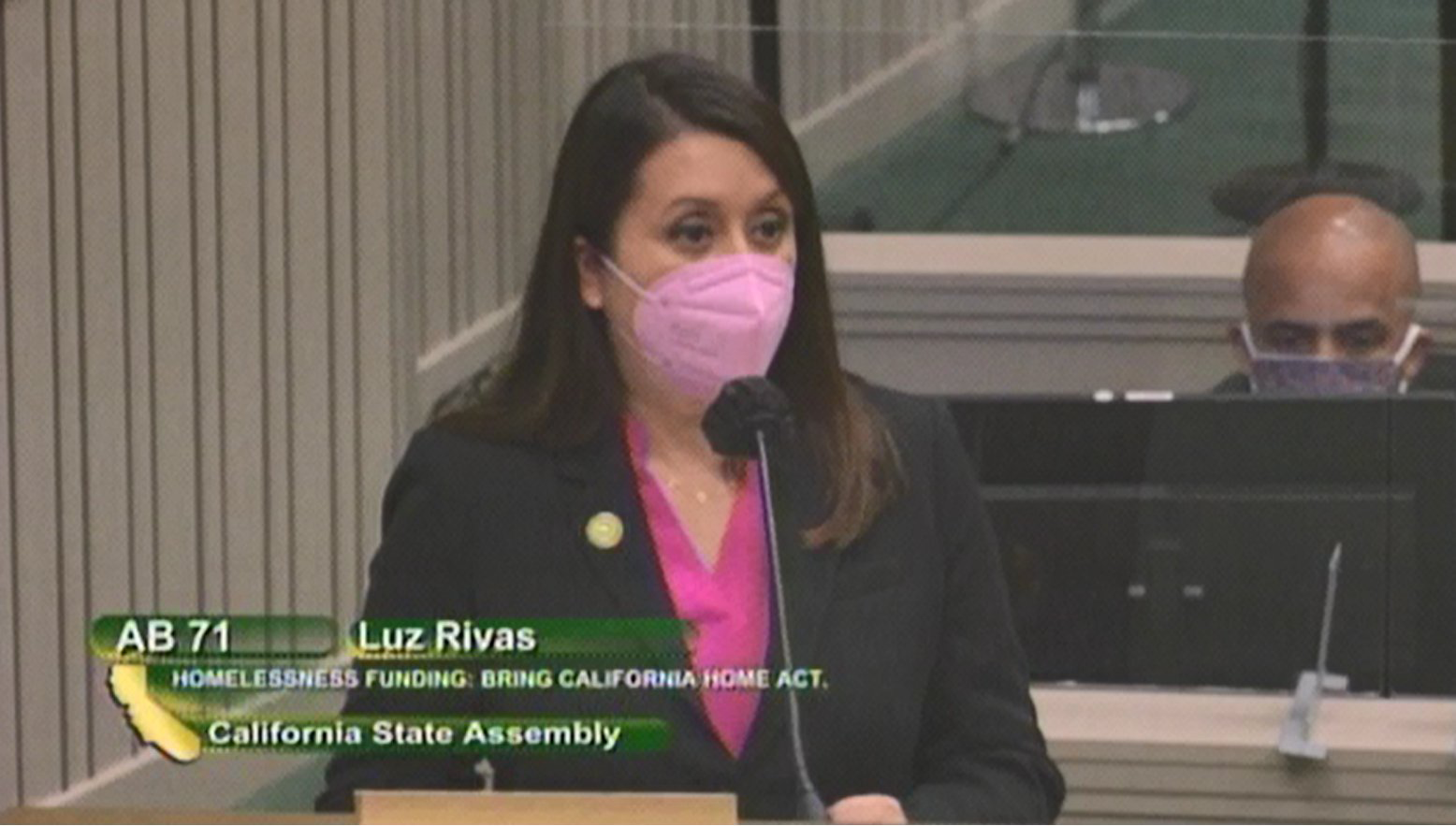 Assemblymember Rivas presenting AB 71