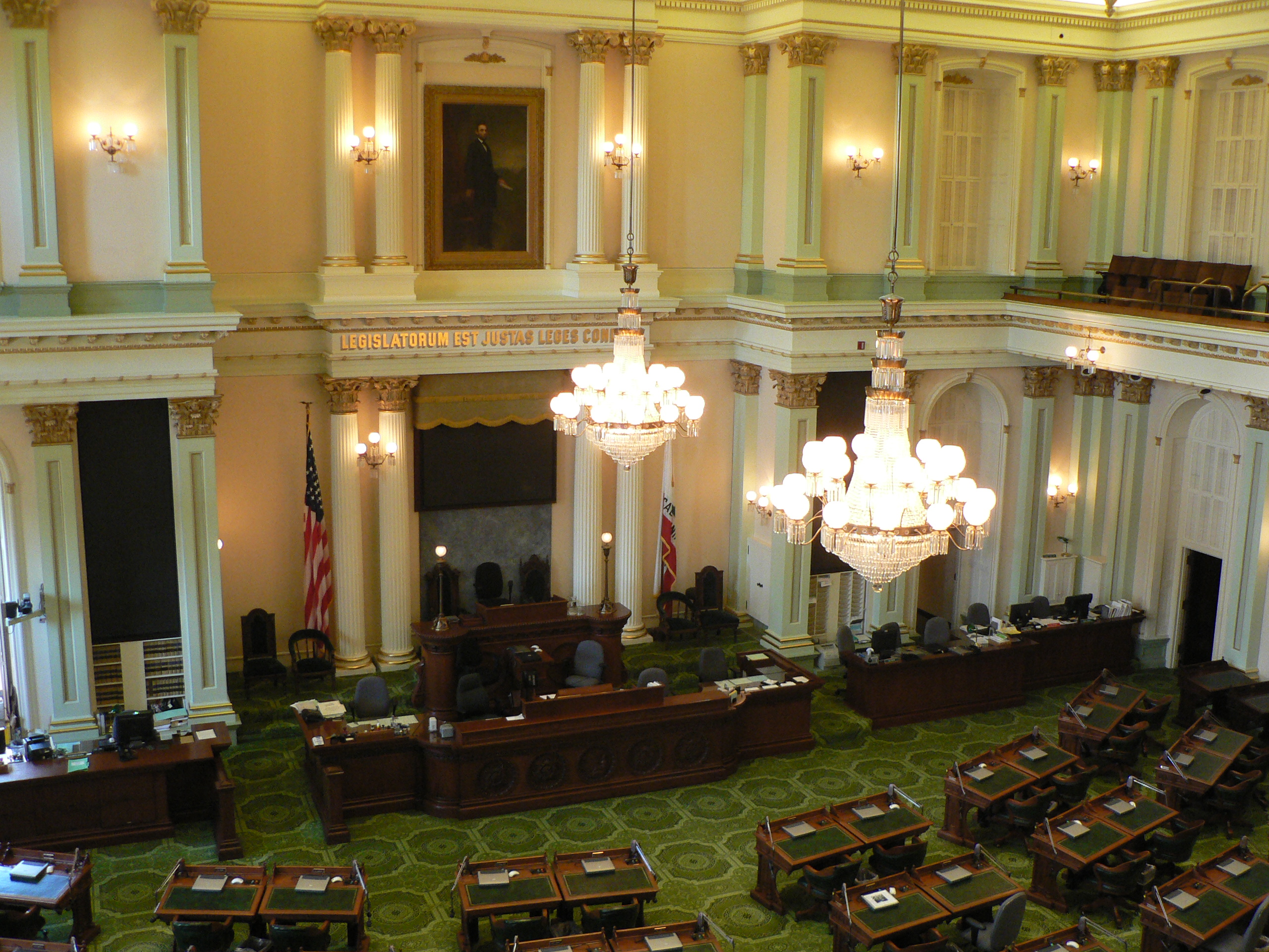 Overhead photo of California Assembly