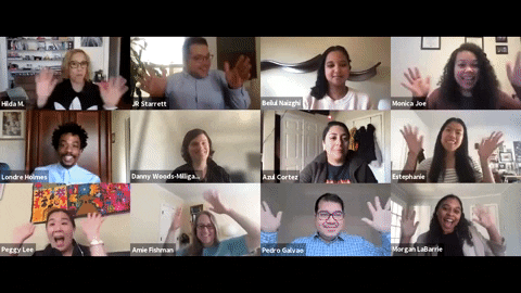 Gif of NPH staff waving their hands