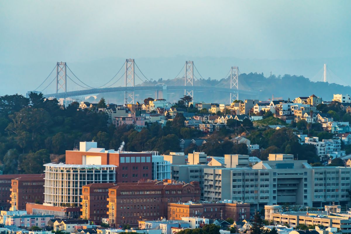 Image of San Francisco skyline with the Golden Gate bridge in the background