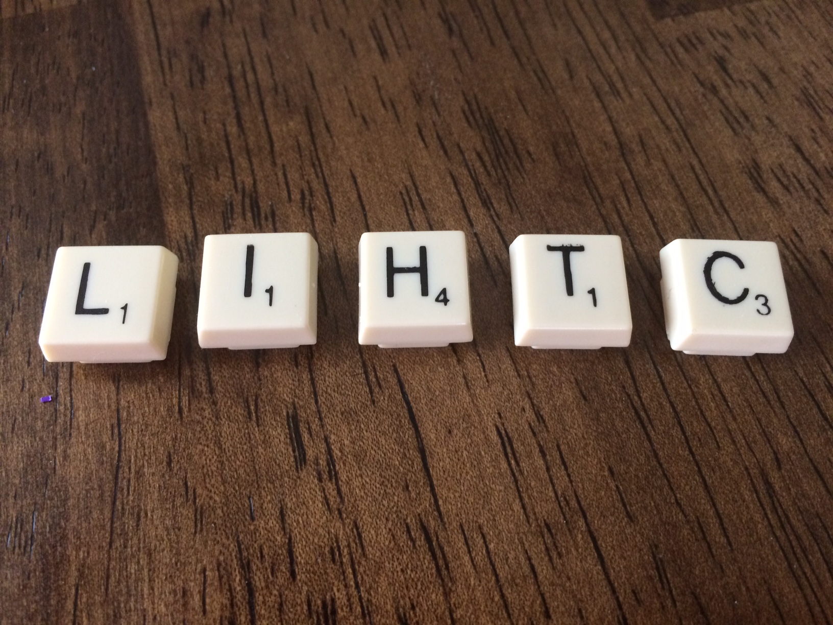 Scrabble letters that show LIHTC