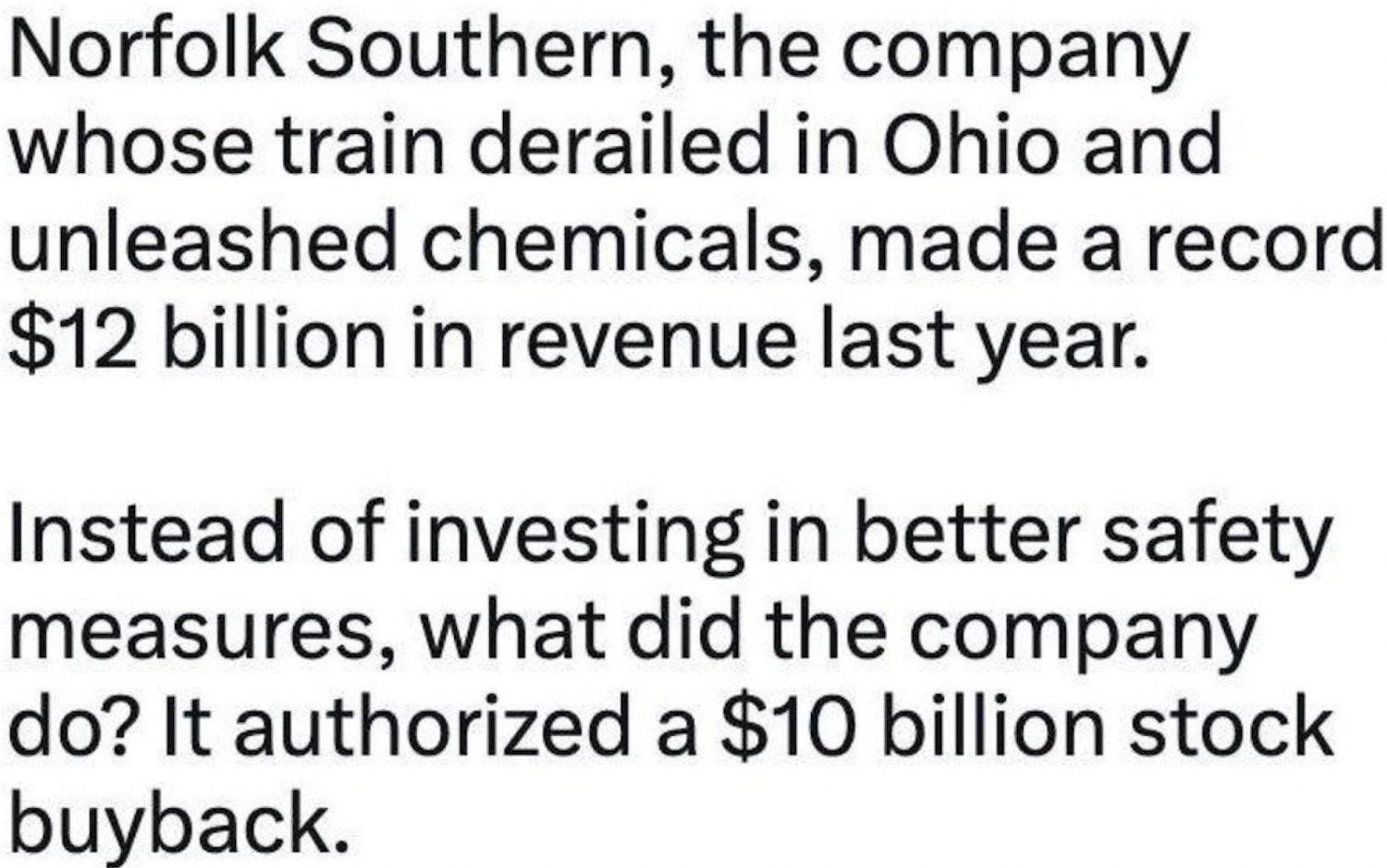 Norfolk Southern rail disaster