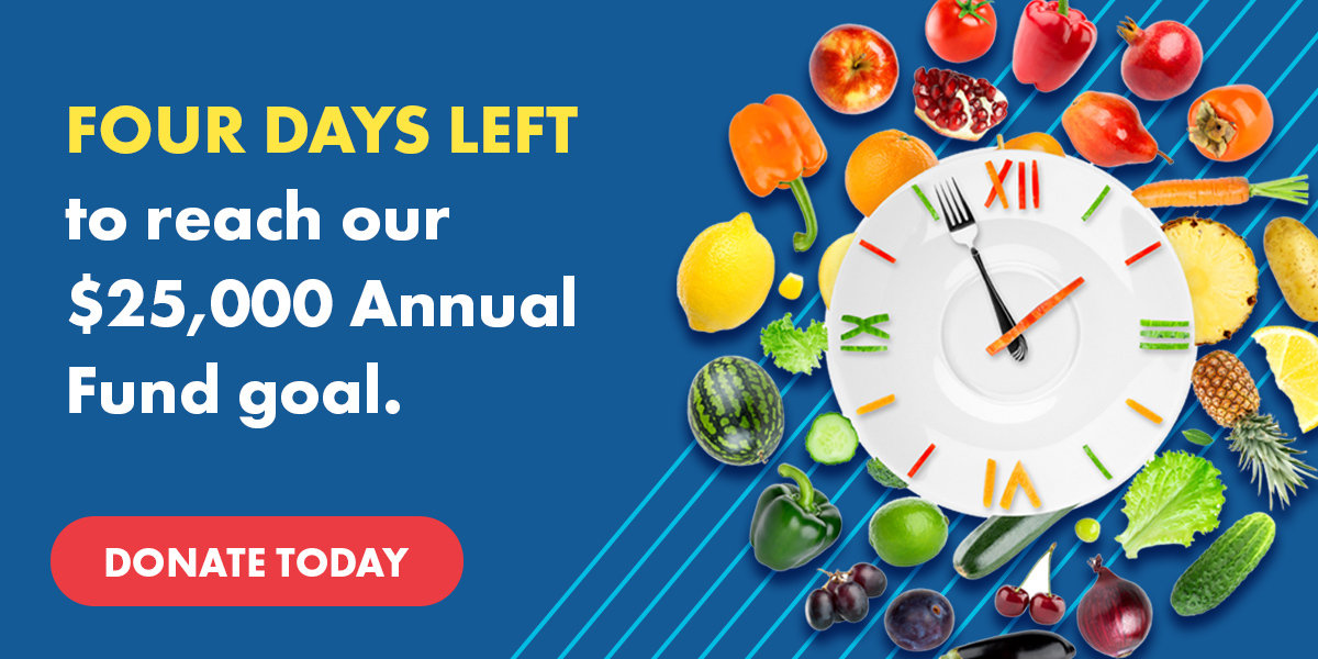 Four days left to reach out $25,000 Annual Dund goal - Donate Today
