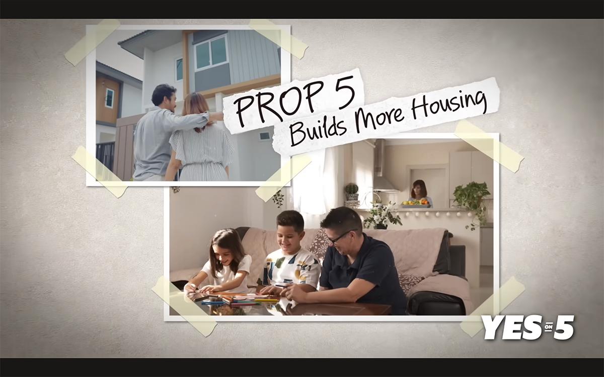 Prop 5 ad showing family together