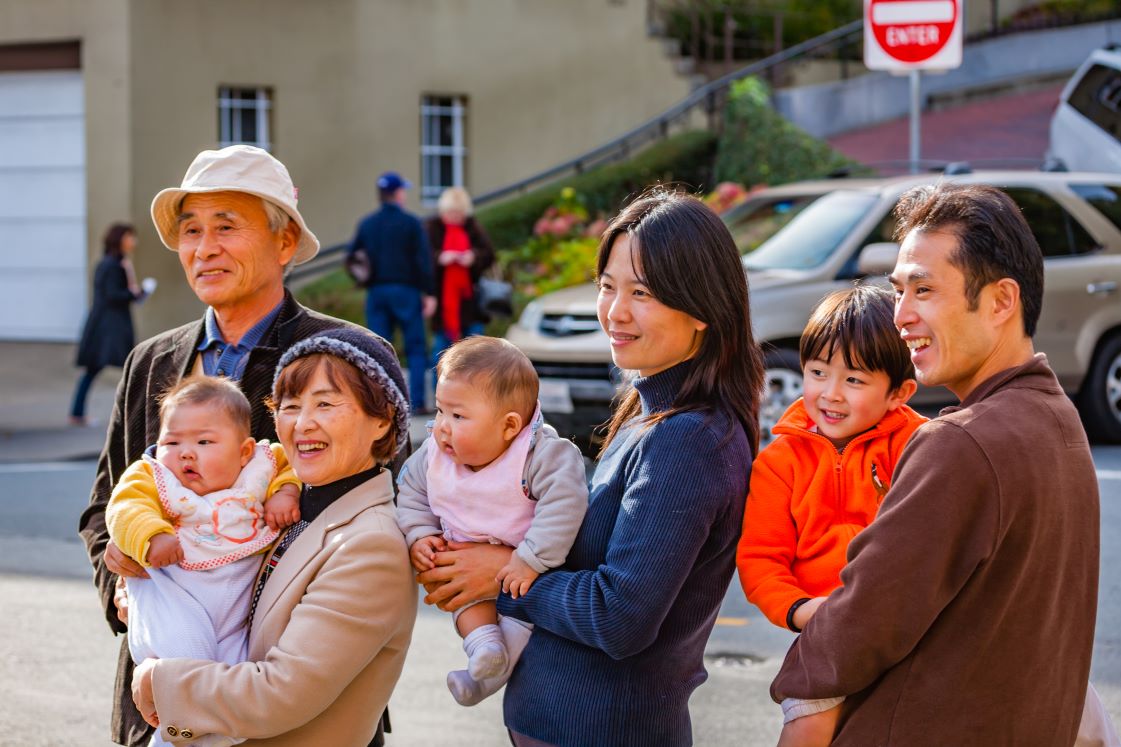 A family in San Francisco.