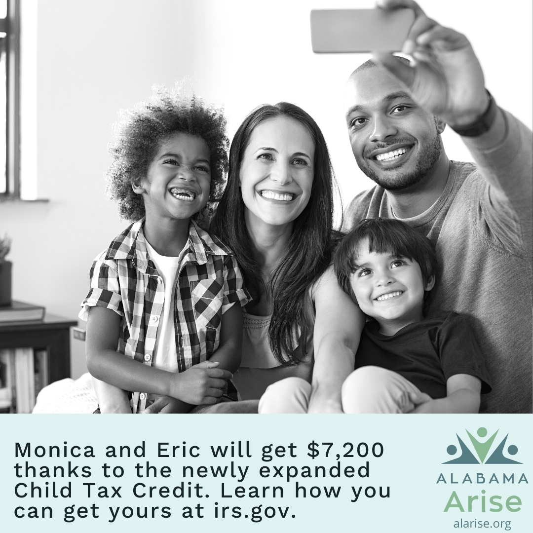 Monica and Eric will get $7,200 thanks to the newly expanded Child Tax Credit. Learn how you can get yours at irs.gov.