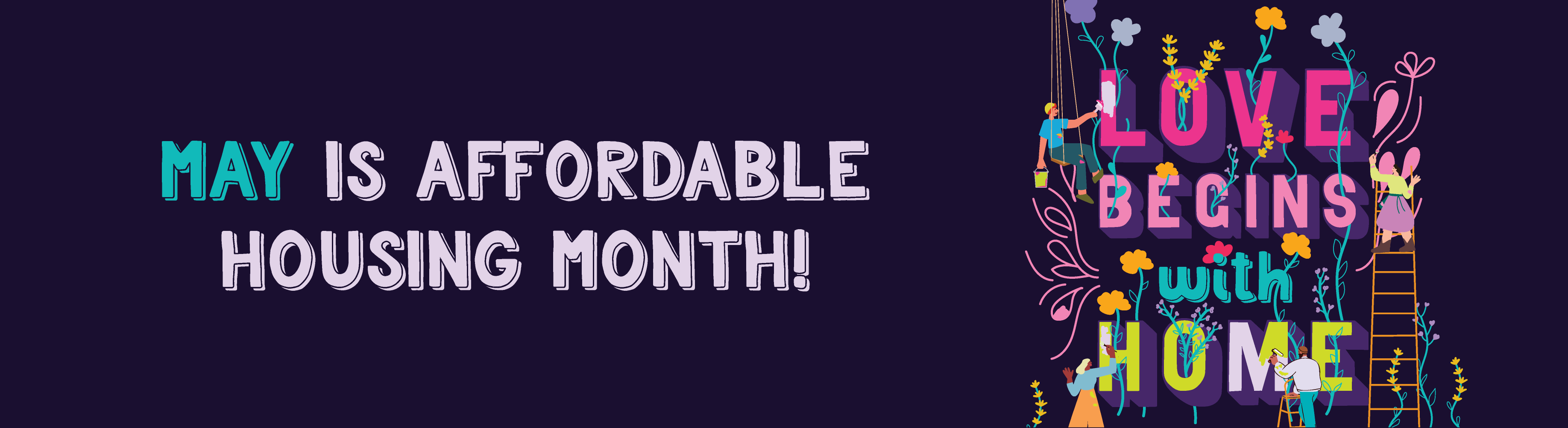 Affordable Housing Month graphic