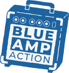 Blue Amp Action logo