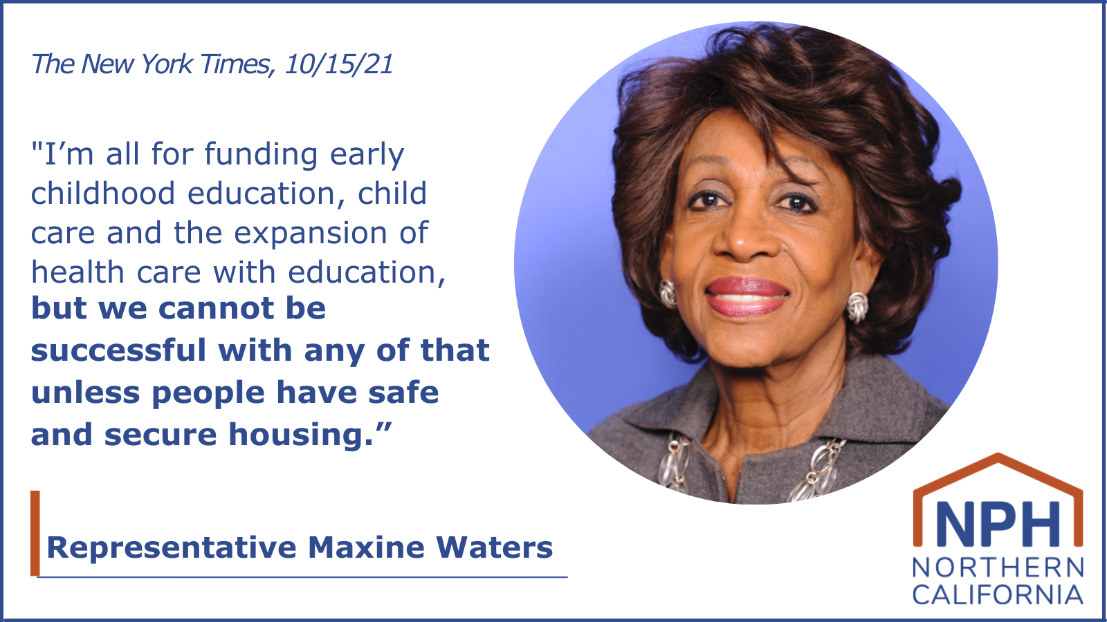 Maxine Waters with her quote
