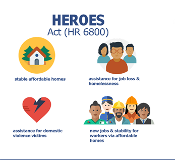 Photo of HEROES act and HR 2 infographic