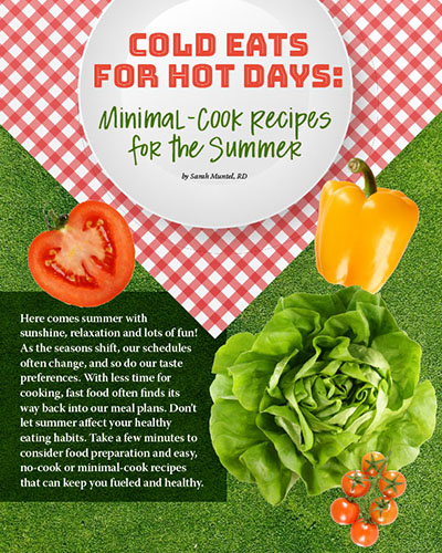 Article cover: cold eats for hot summer days