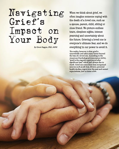 Cover of article: Navigating Grief's Impact on Your Body