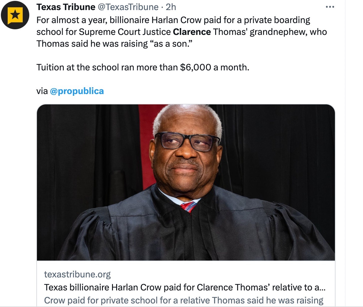 Thomas’s family’s $6,000 tuition