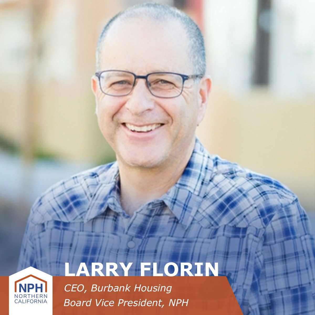 Graphic of Larry with title and details overlayed