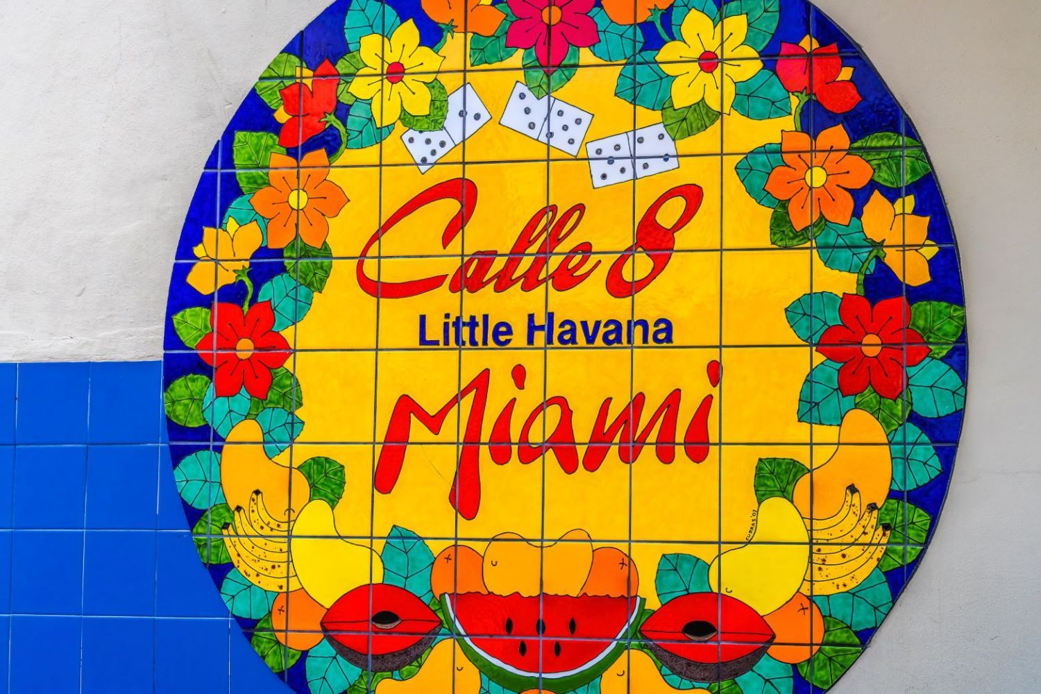 Calle Ocho en el barrio de la Pequeña Habana de Miami.