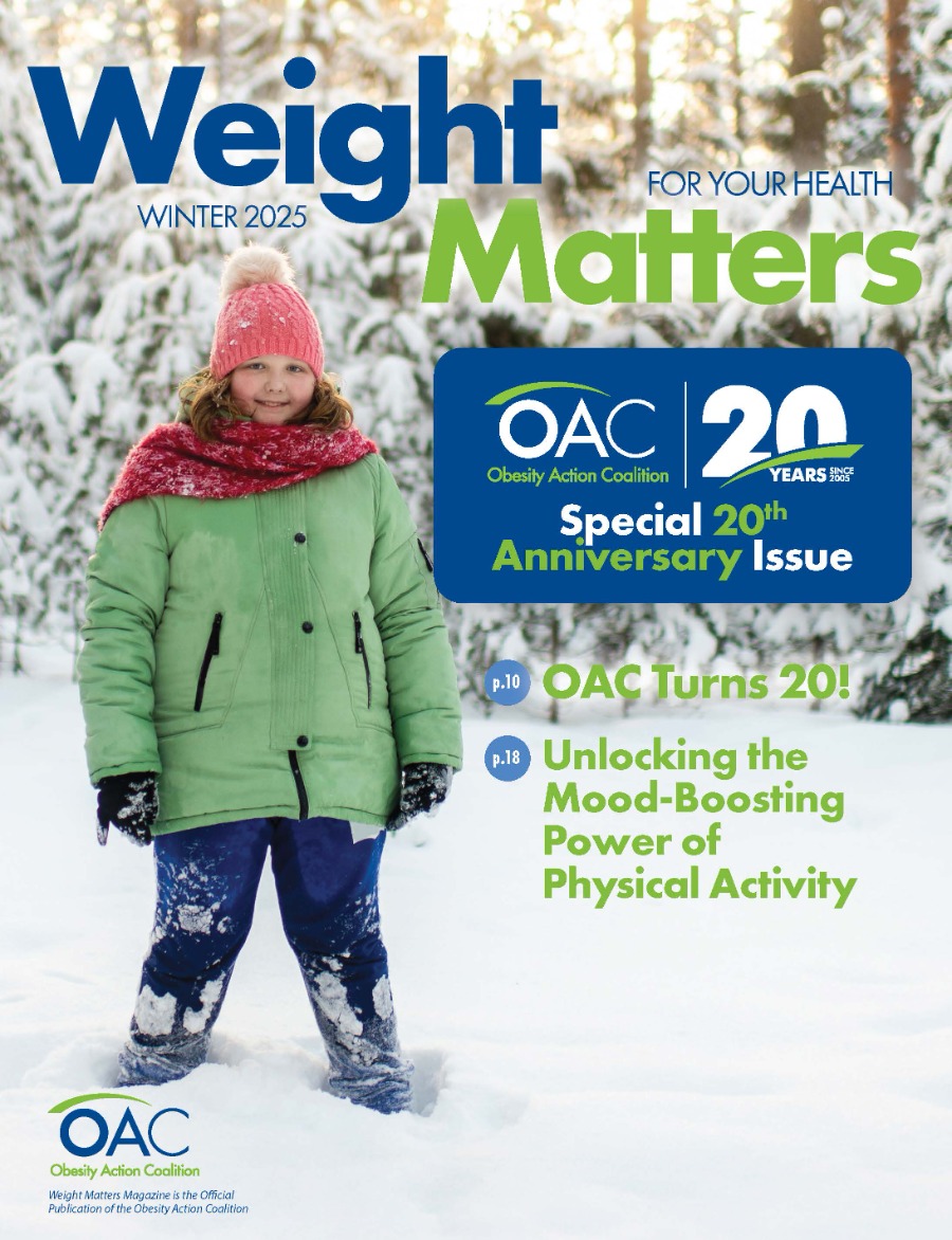Front cover of Weight Matters Magazine