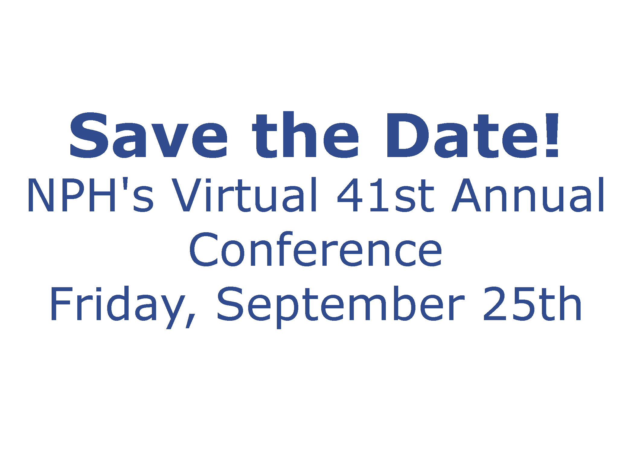Save the Date graphic for the Conference