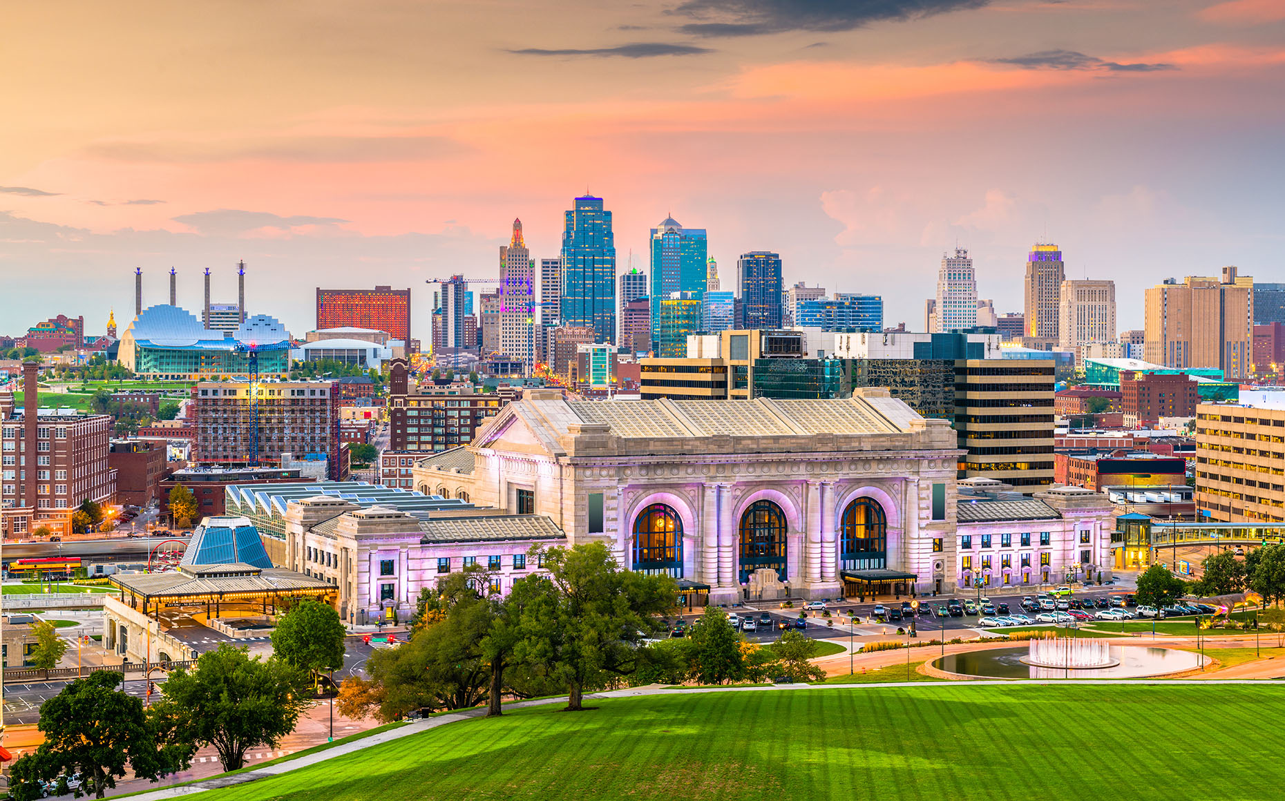 The Kansas City skyline