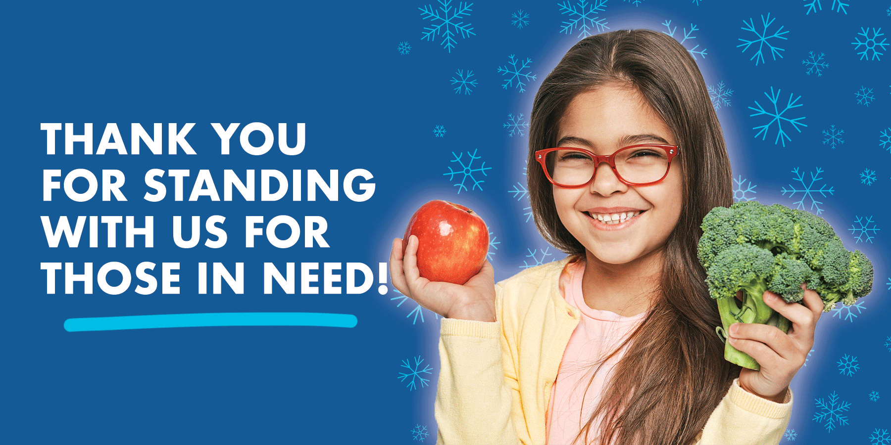 Thank you for standing with us for those in need!