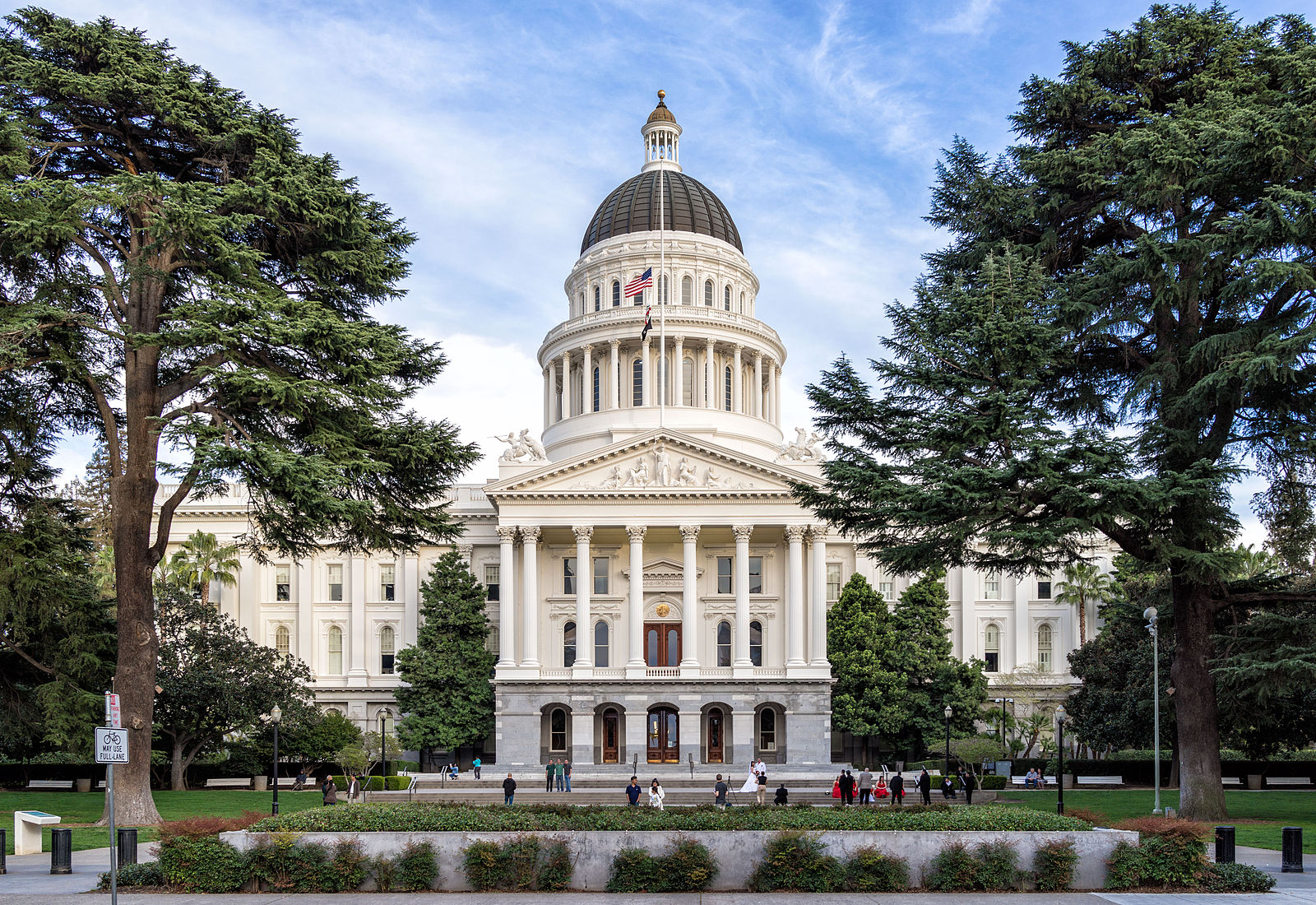 Front of the California capitol building