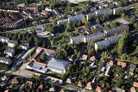 Overhead image of a city