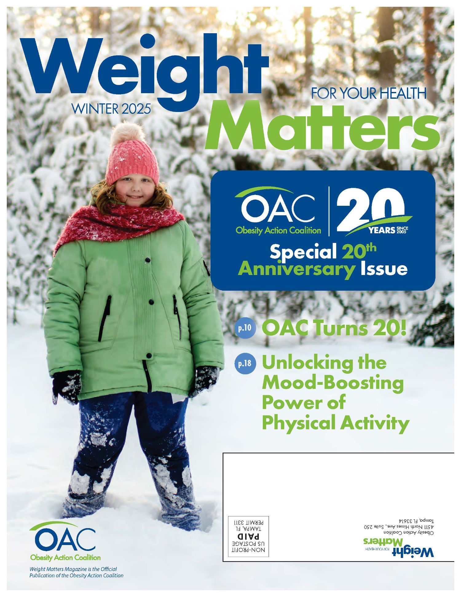 Front cover of the Winter 2025 issue of Weight Matters Magazine