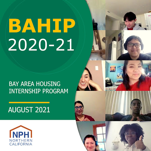 BAHIP 2020-21 flyer with images of interns on the right hand side