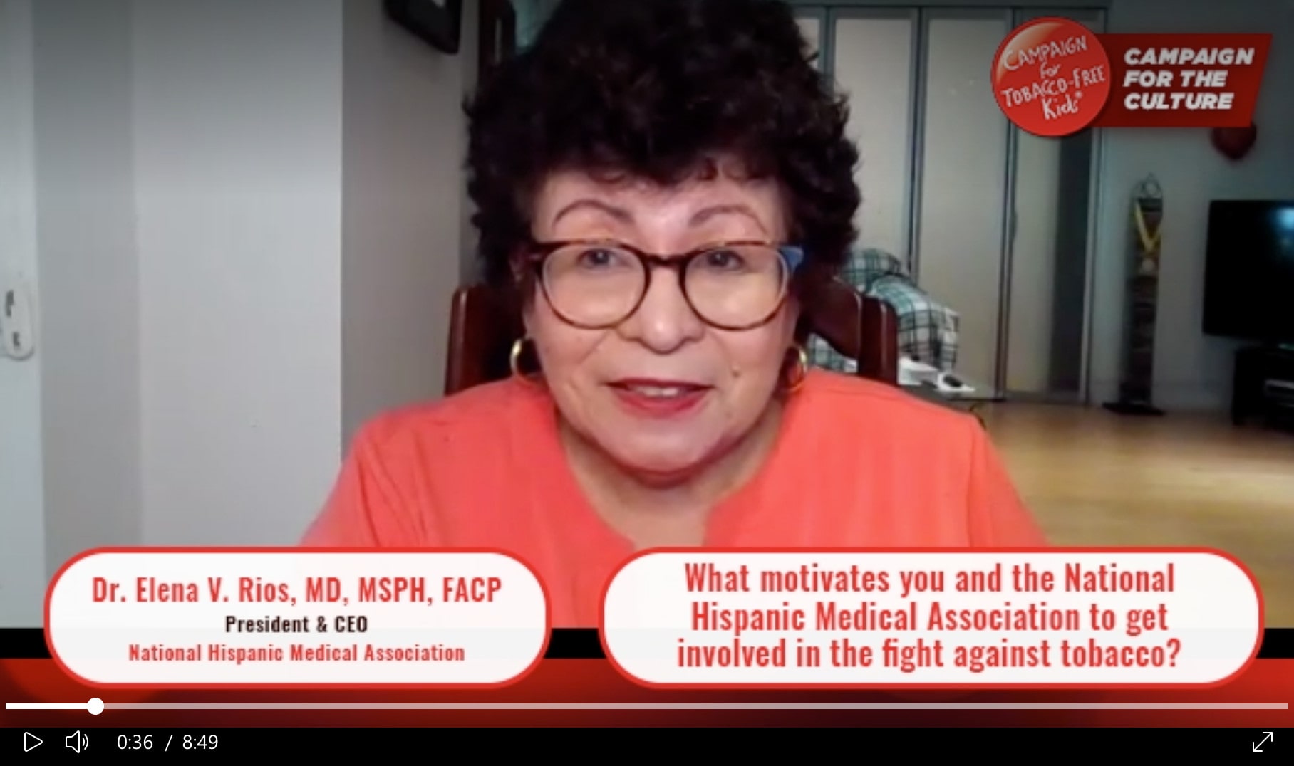 [VIDEO] Interview w/ Dr. Elena Rios, National Hispanic Medical Association
