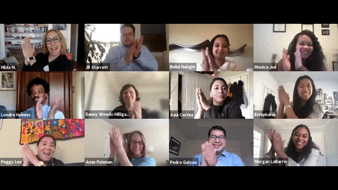 Photo of NPH staff clapping