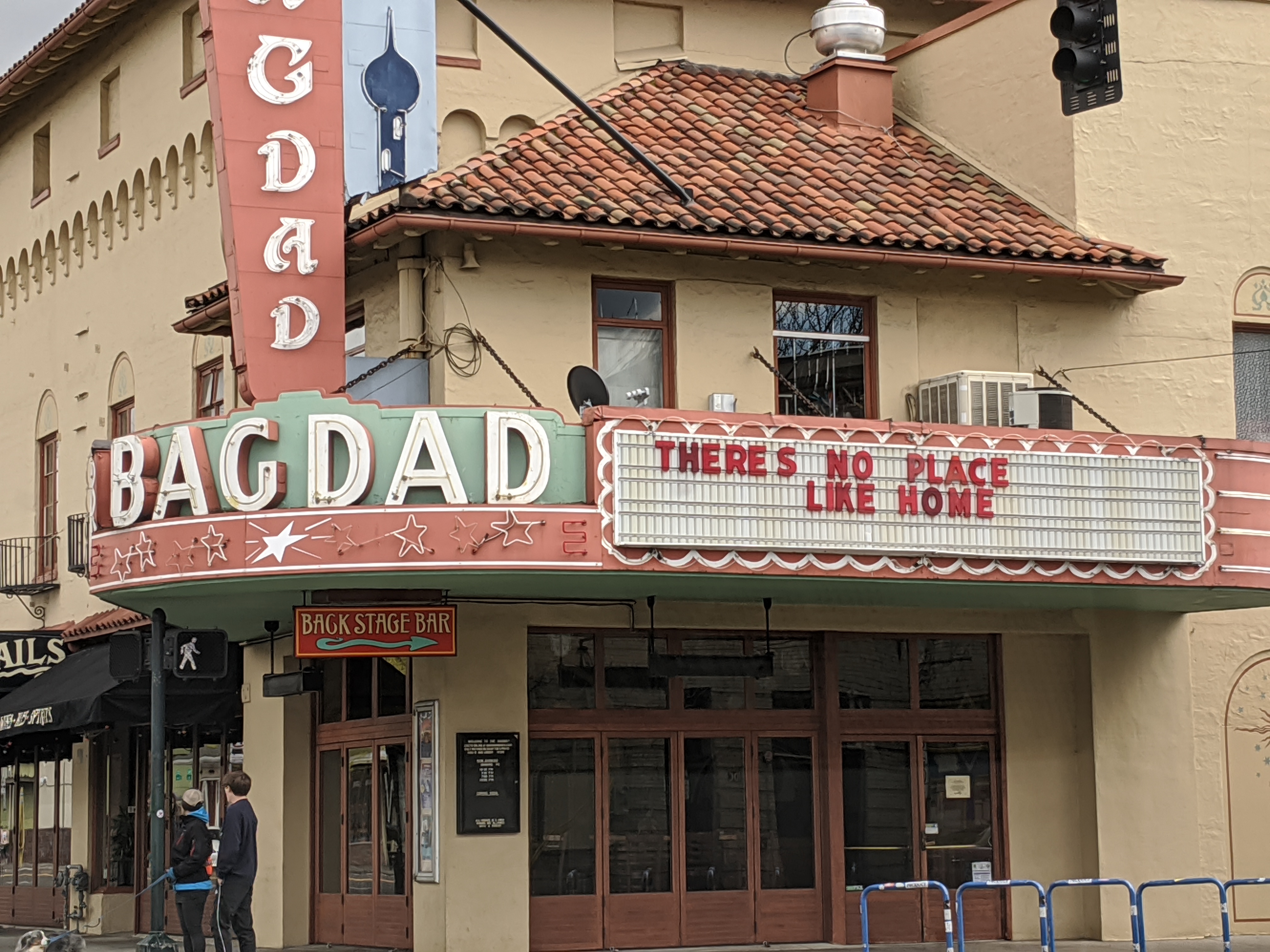 Image of theatre marquee saying 
