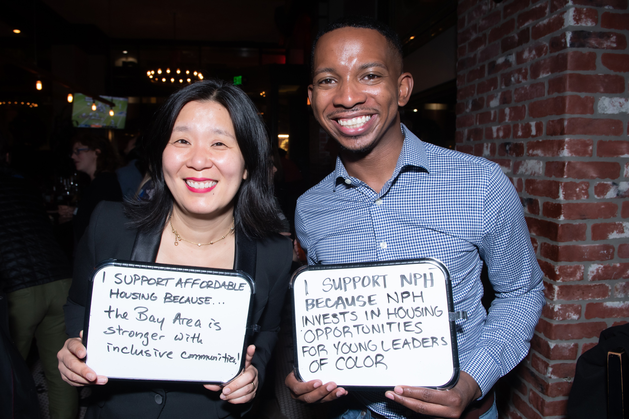 Graphic of NPH staff at an event.