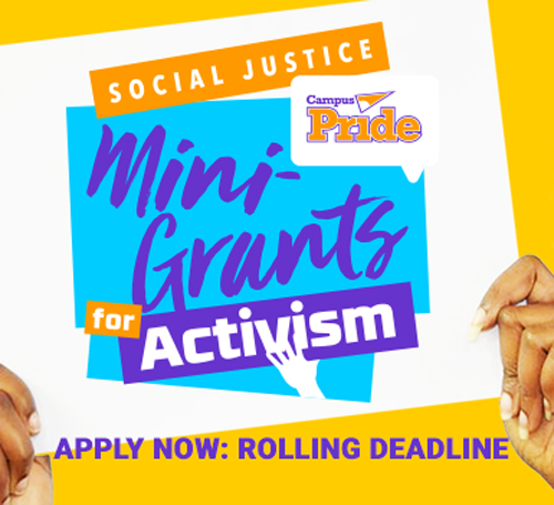 Mini grants activism. Apply now - rolling deadline!