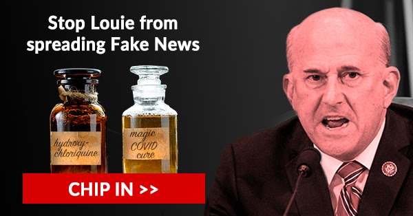 Stop Louie from spreading Fake News, chip in >>>