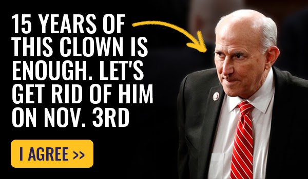 15 years of this clown is enough. Let's get rid of him on November 3rd >>>