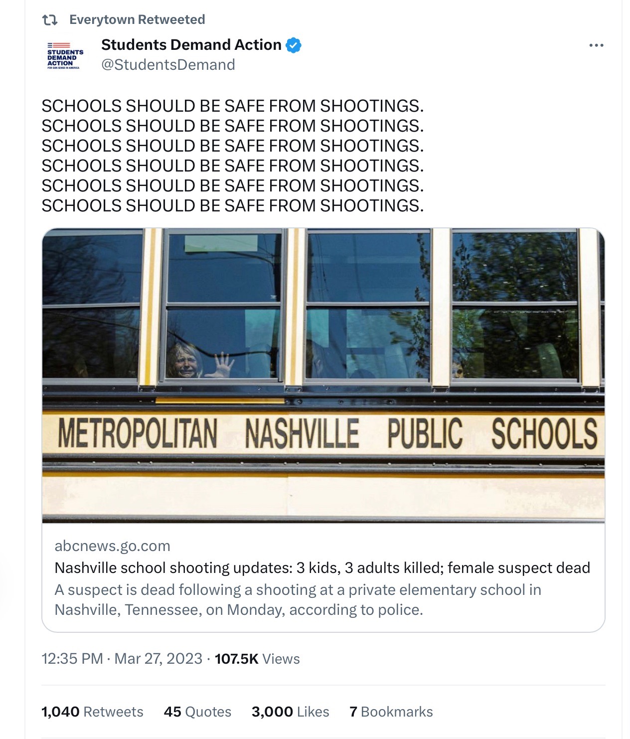 Tennessee school shooting