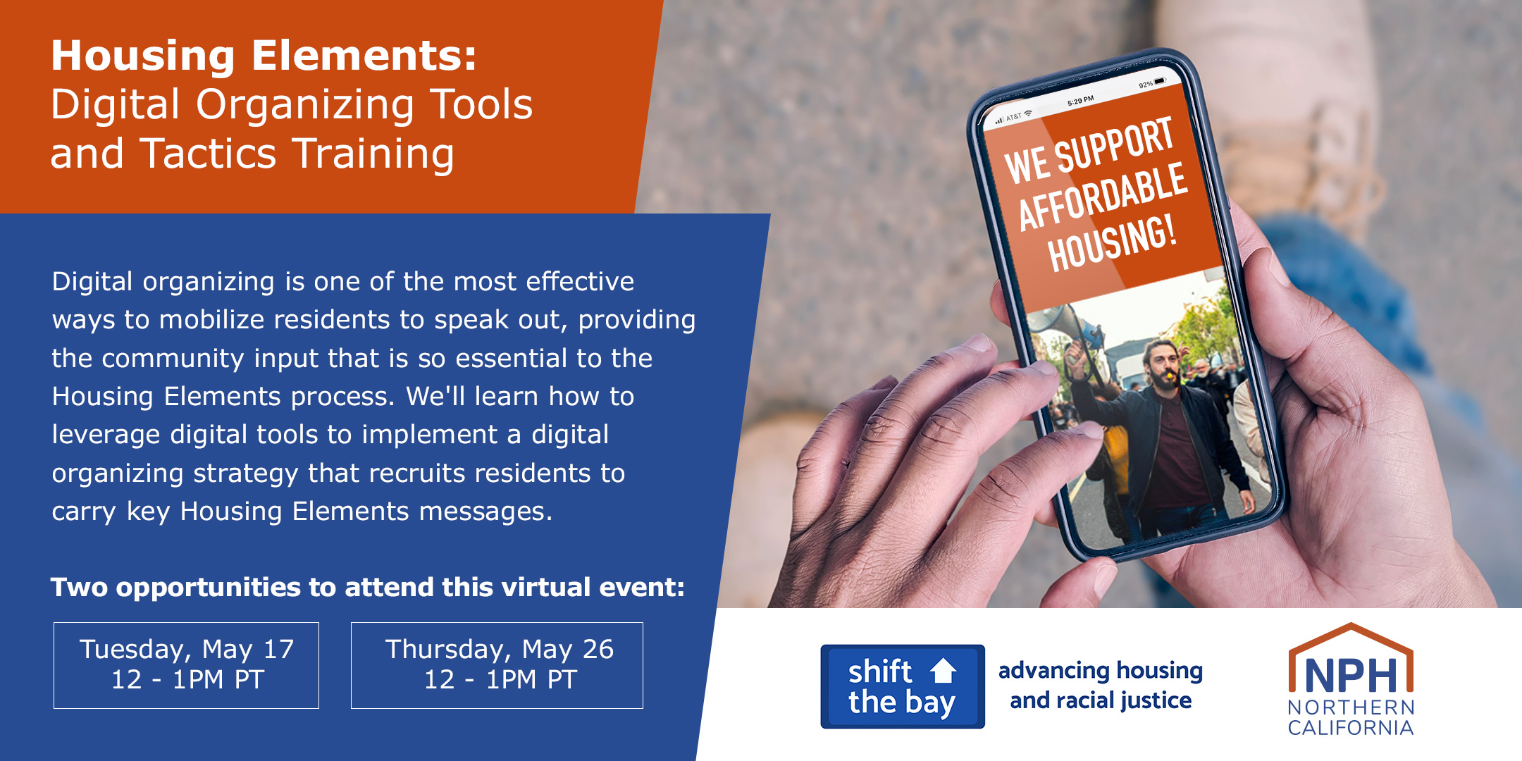 Flyer for Housing Elements training