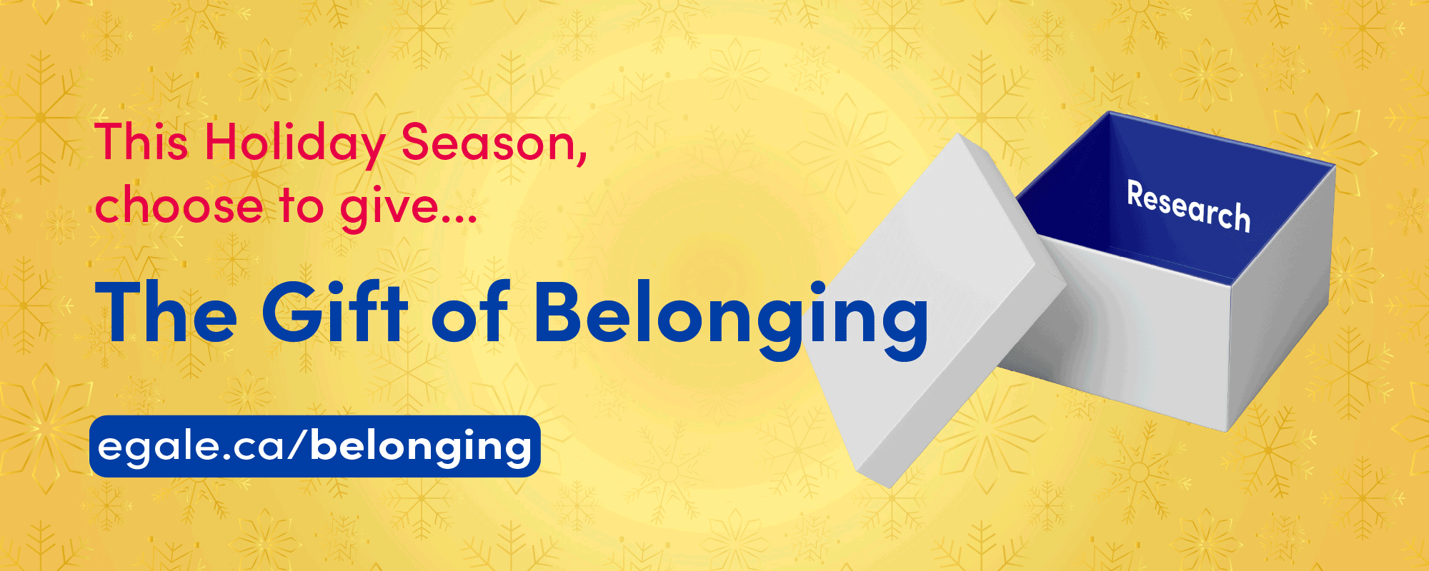 This Holiday season choose to give... the Gift of Belonging.