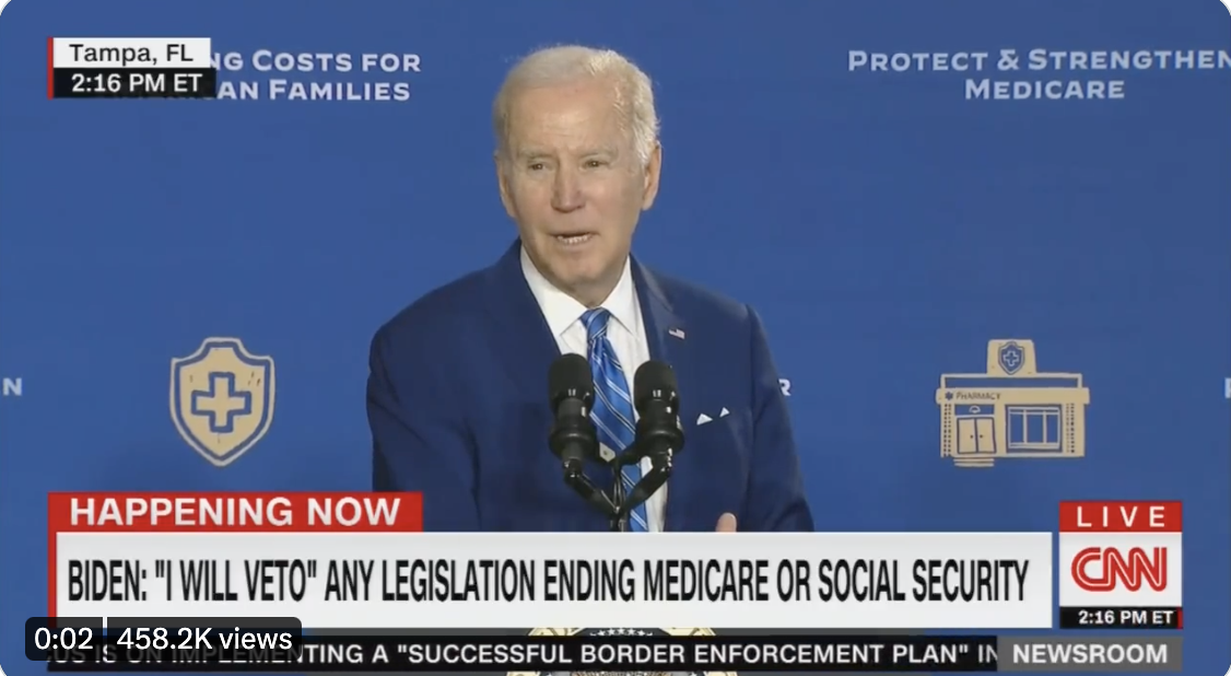 Joe Biden speaking in Florida