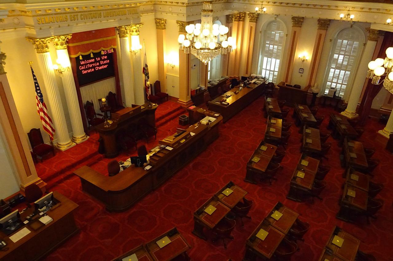 View inside the California Senate