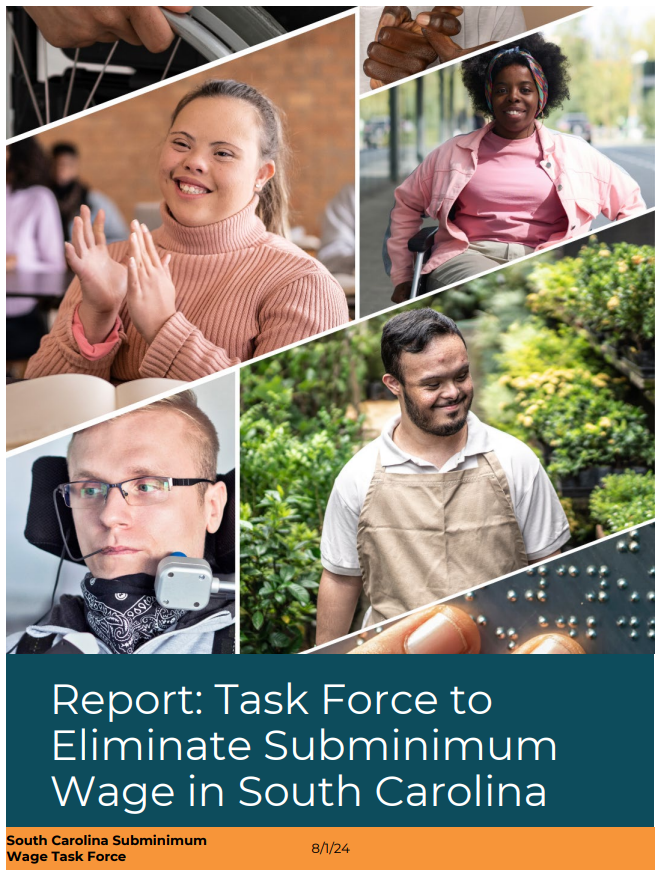 Image of cover of Subminimum wage report.