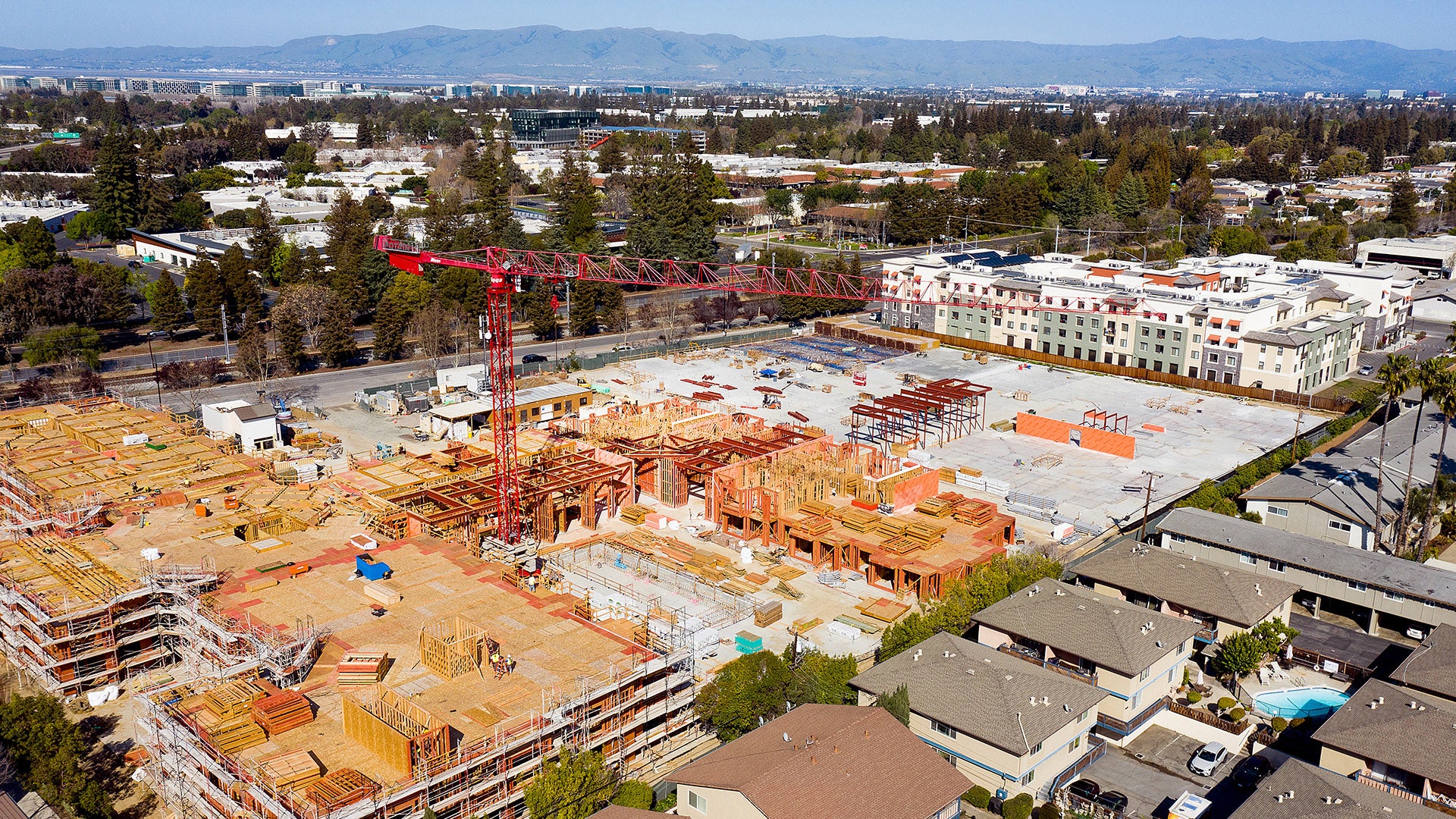 Unfinished construction site