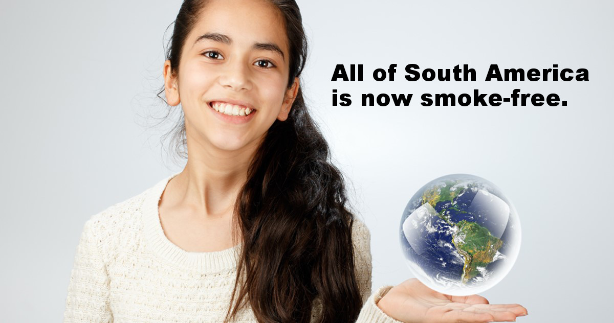 All of South America is now smoke-free.