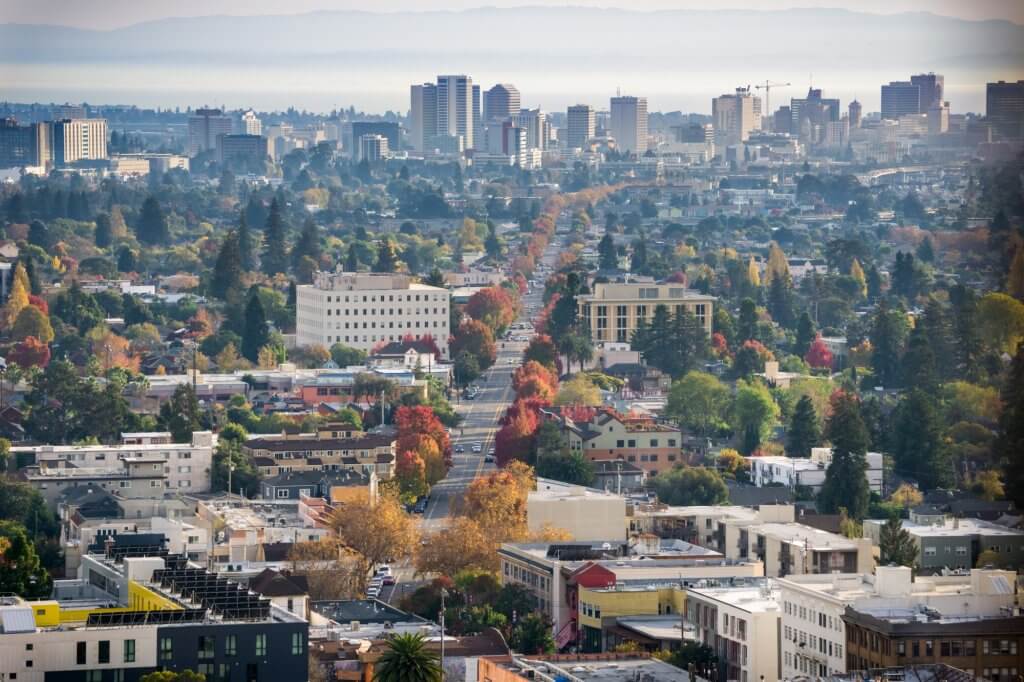 Terner center graphic of Oakland skyview