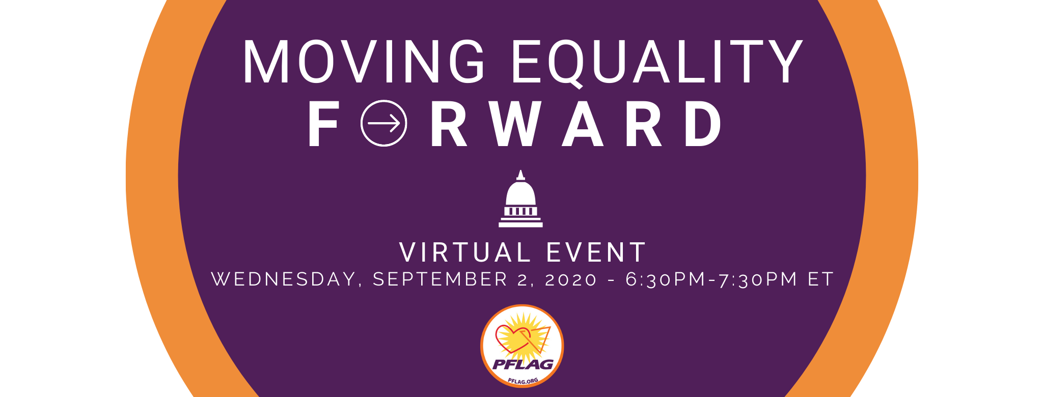 Moving Equality Forward - Virtual Event on Wednesday, September 2, 2020 from 6:30pm-7:30pm